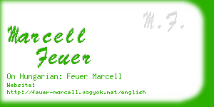 marcell feuer business card